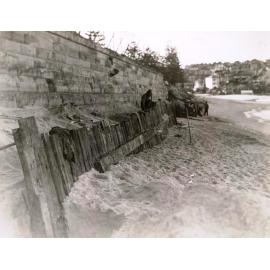 Protective sleepers North Steyne seawall, Manly, 4th June 1943