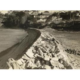 Reclamation wall, North Harbour, Manly, 14th June 1938