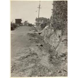 Russell Street roadside construction works, Clontarf, 30th January 1954