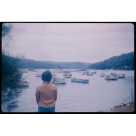 Boats on Pittwater at Church Point, 1960