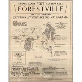 Crown Land Sale Forestville, 1962: Subdivision Plan