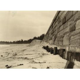 Sleeper support, North Steyne seawall, Manly, 25th June 1937