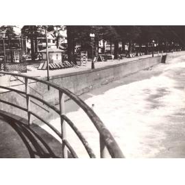 South Steyne, high tide, Manly, 10th November 1950