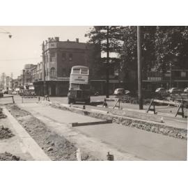 Sydney Road reconstruction in concrete, Balgowlah, February 1950