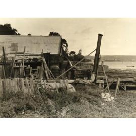 W Verrall's boatshed, Manly, at 20th January 1938