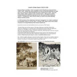 History of Jonah's Whale Beach 1932 - 1938