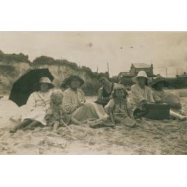 Fletcher Family at Dee Why Beach c 1924