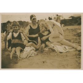 Fletcher Family at Dee Why Beach, March 1924