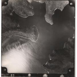 Aerial photograph of Eleanor Bluffs, America Bay, Challenger Head, Ku-ring-gai Chase, 1956