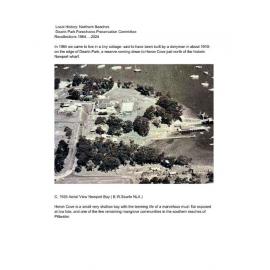Dearin Park Newport Foreshores Preservation Committee