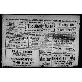 The Manly Daily, Saturday 25 April 1925