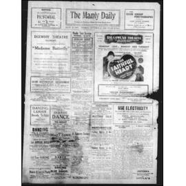 The Manly Daily, Saturday 23 September 1933