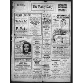 The Manly Daily, Saturday 15 September 1934