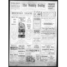 The Manly Daily, Saturday 24th September 1938