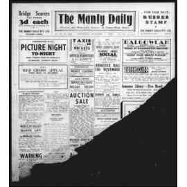 The Manly Daily, Wednesday 1 November 1939