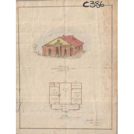Plan for the original Warringah Shire Hall, Brookvale