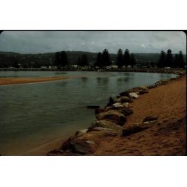 Flooding of Narrabeen Lagoon, near Lakeside Caravan Park
