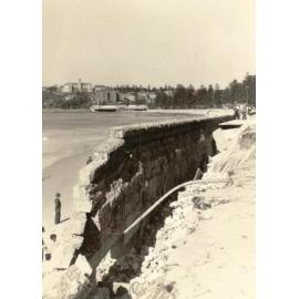 Collapsed sea wall, North Steyne Manly 27th June 1950