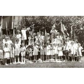 Pupils at Garden Primary School, Balgowlah, Empire Day, c1930s