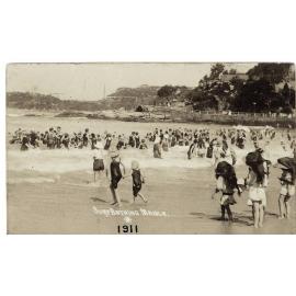Bathing, Ocean beach, Manly, 1911