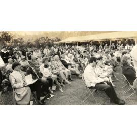 Crowd at opening of Grandma's Place, Terrey Hills, 1962