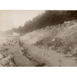 Collapsed seawall North Steyne, Manly, 1st July 1950