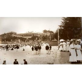 Girls promenading, Ocean Beach, Manly, c1900s