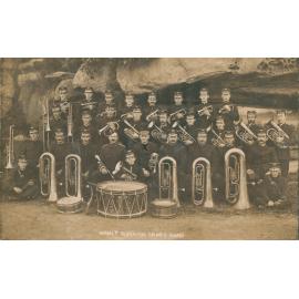 Group portrait of members of the Manly Borough Brass Band, c1912