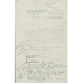 Letter from Robert Harper regarding Weathershed Tenders, Newport Public School, 1904