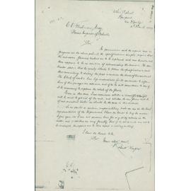 Letter from Robert Harper on repairs to White Ant Damage, Newport, 1909