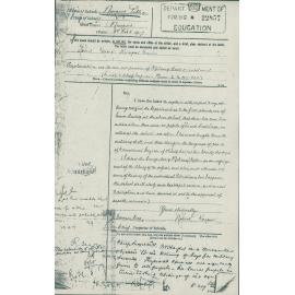 Letter from Robert Harper to James Dawson regarding non-notification of Junior Cadet Enrolment, Newport, 1917