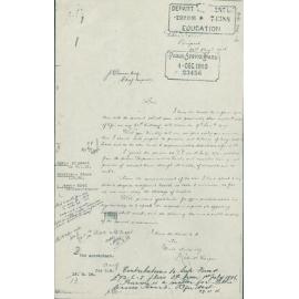 Letter from Robert Harper to James Dawson regarding superannuation and leave, Newport, 1916