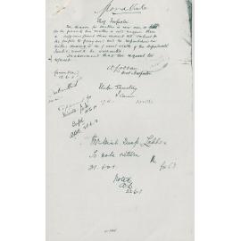 Report from Alexander Lobban regarding Long Grass, 1901