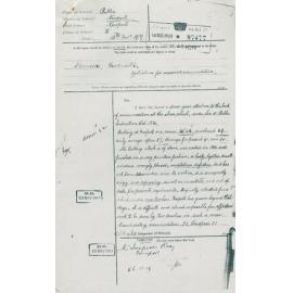 Application from S Morrison for Increased Accommodation, Newport, 1919