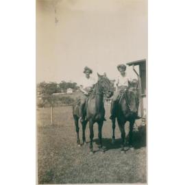 Two Women on Horses, Narrabeen, 1943