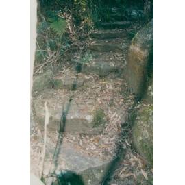 Stone steps on track from Lovett Bay to Lookout, 2003