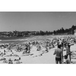 Beachgoers at Manly Beach, Manly, c1967-1973