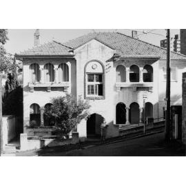Parkland building on sloping street, Manly, c1967-1973