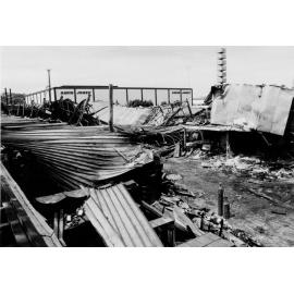 Fire damage to the Woolworths store at Warringah Mall, Brookvale, 1973