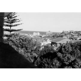 View over the hillside looking towards Manly Beach, Balgowlah, c1972