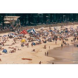 Crowded Summer Scene at Manly Beach, Manly, 1998