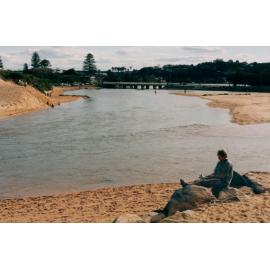 Narrabeen Lagoon outlet toward Ocean Street Bridge, Narrabeen, 1998