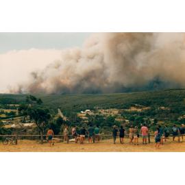 Fire viewed from lookout, Frenchs Forest, 1994