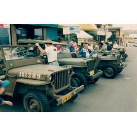 Military vehicle display at Dee Why Motor Show, Dee Why, 1993