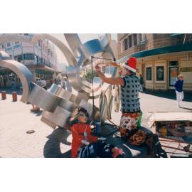 Street performer at The Corso, Manly, 1994