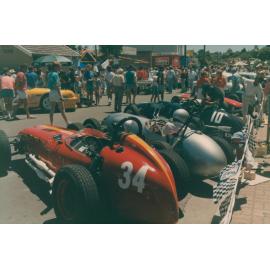 Racing car display at Seaforth Motor Show, Seaforth, 1987
