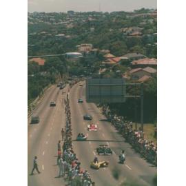 Motor race on Spit Rd, Seaforth, 1987