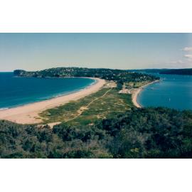 View over Palm Beach isthmus from Barrenjoey, Palm Beach, 1992