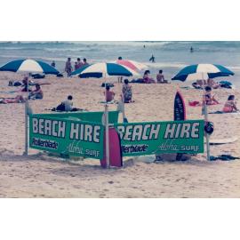 Beach hire stand on Manly Beach, Manly, 1992