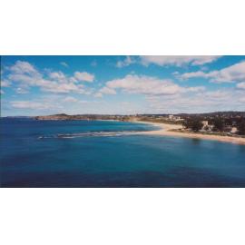 Elevated coastal view toward Mona Vale headland, Mona Vale, 2001
